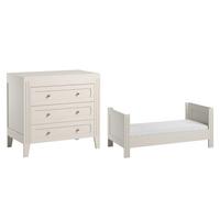 BABYZIMMER 2-teilig Weiß - Weiß, Holzwerkstoff (144/80/75cm) - Petits-meubles
