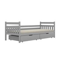 BETT 90/200 David Grau - Grau, Holz (90/200cm) - Petits-meubles