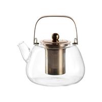 TEEKANNE MIT METALLHENKEL Tè Per Te transparent 1,2 Liter - Transparent, Glas (1.2L) - Leonardo Living