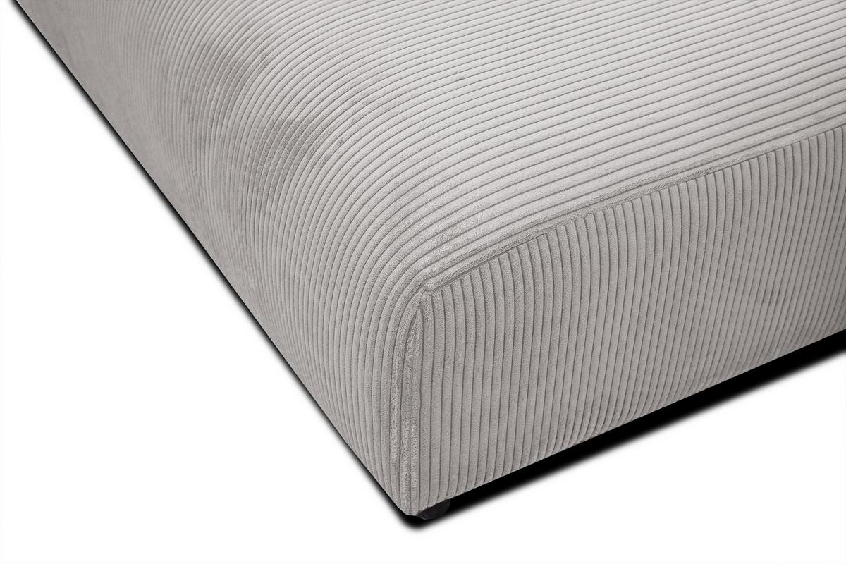 ECKSOFA TAUER 5-Sitzer, weiß - Schwarz/Weiß, Holzwerkstoff/Kunststoff (292/174cm) - Wozimo
