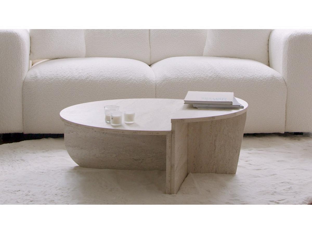 COUCHTISCH - 90 cm x 60 cm - Holz, Platte - Schwarz - ALOEVA - Schwarz, Holz (60/90/30cm) - Vente-Unique