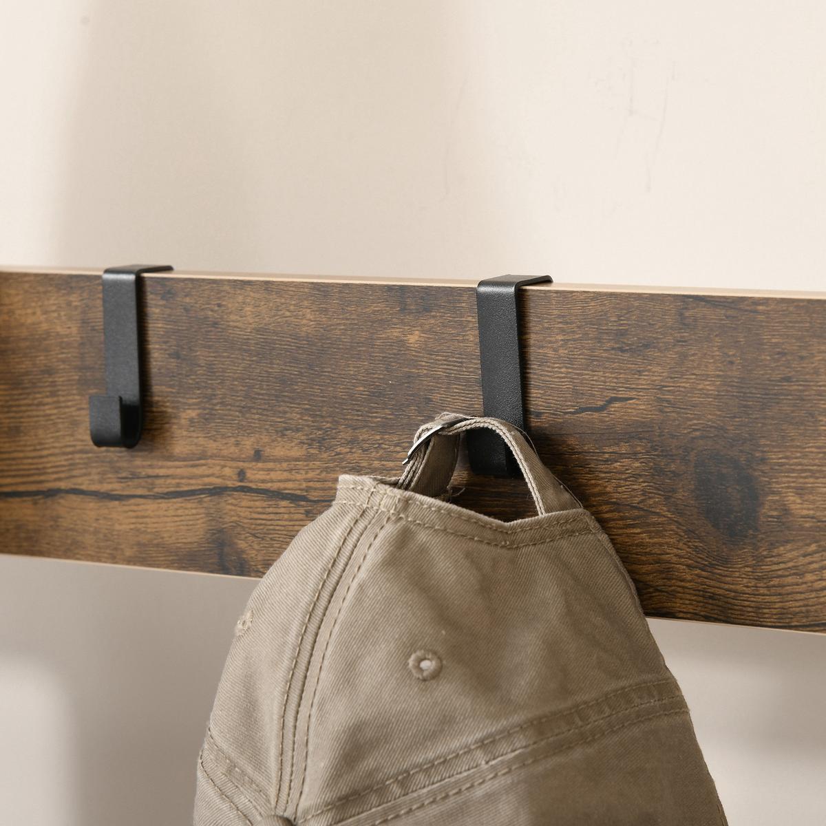 GARDEROBENSTÄNDER - Schwarz, Metall (34/185/72cm) - HOMCOM