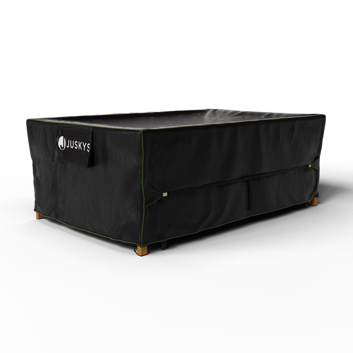 GARTENMÖBELABDECKUNG CoverSafe Pro schwarz - Schwarz, Kunststoff (140/75/220cm) - Juskys