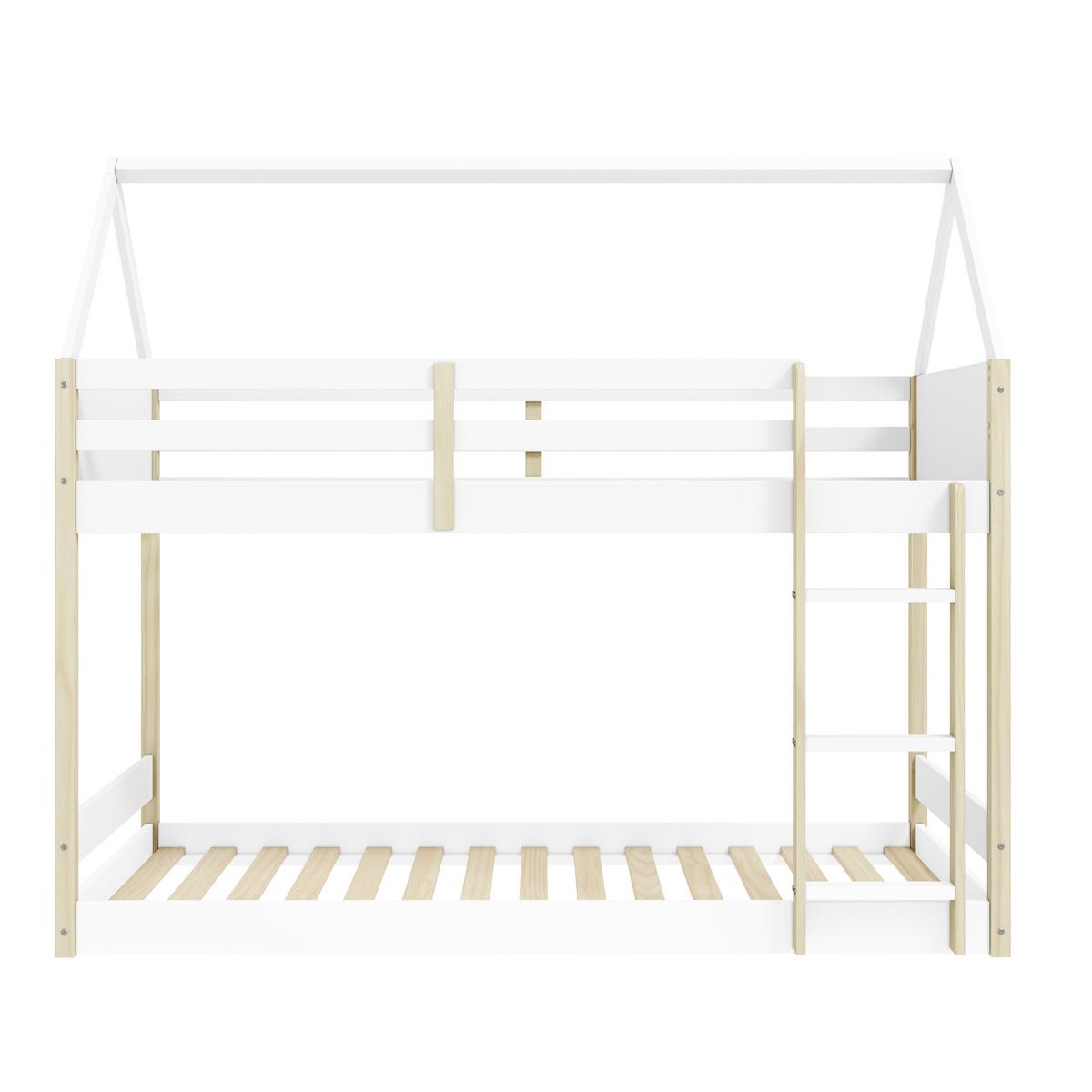 ETAGENBETT Sila Weiß 197.4/103.4/174.9 cm - Weiß, Holz (190/90cm) - Calicosy