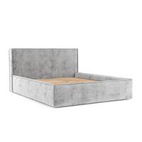 POLSTERBETT Sato mit Stauraum 140/200 cm Hellgrau im Bonita Stoff - Hellgrau/Schwarz, Holz/Holzwerkstoff (140/200cm) - AltaBeds