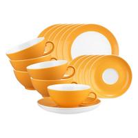 TEESERVICE Liberty Pure Colors Mango Orange 18-tlg. - Orange, Keramik (2/2/2cm) - Seltmann Weiden