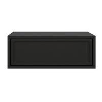NACHTTISCH VELVETO schwarz 50 cm - Schwarz, Holzwerkstoff (50/20.2/37cm) - Selsey