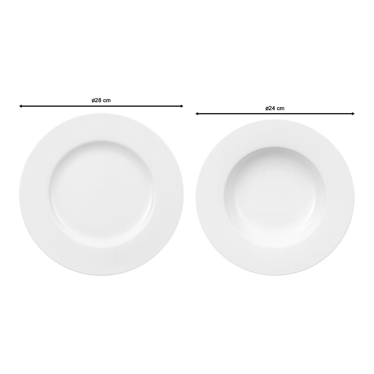TAFEL-SET Royal weiß 12-tlg. - Weiß, Keramik (33/20/35cm) - Villeroy & Boch