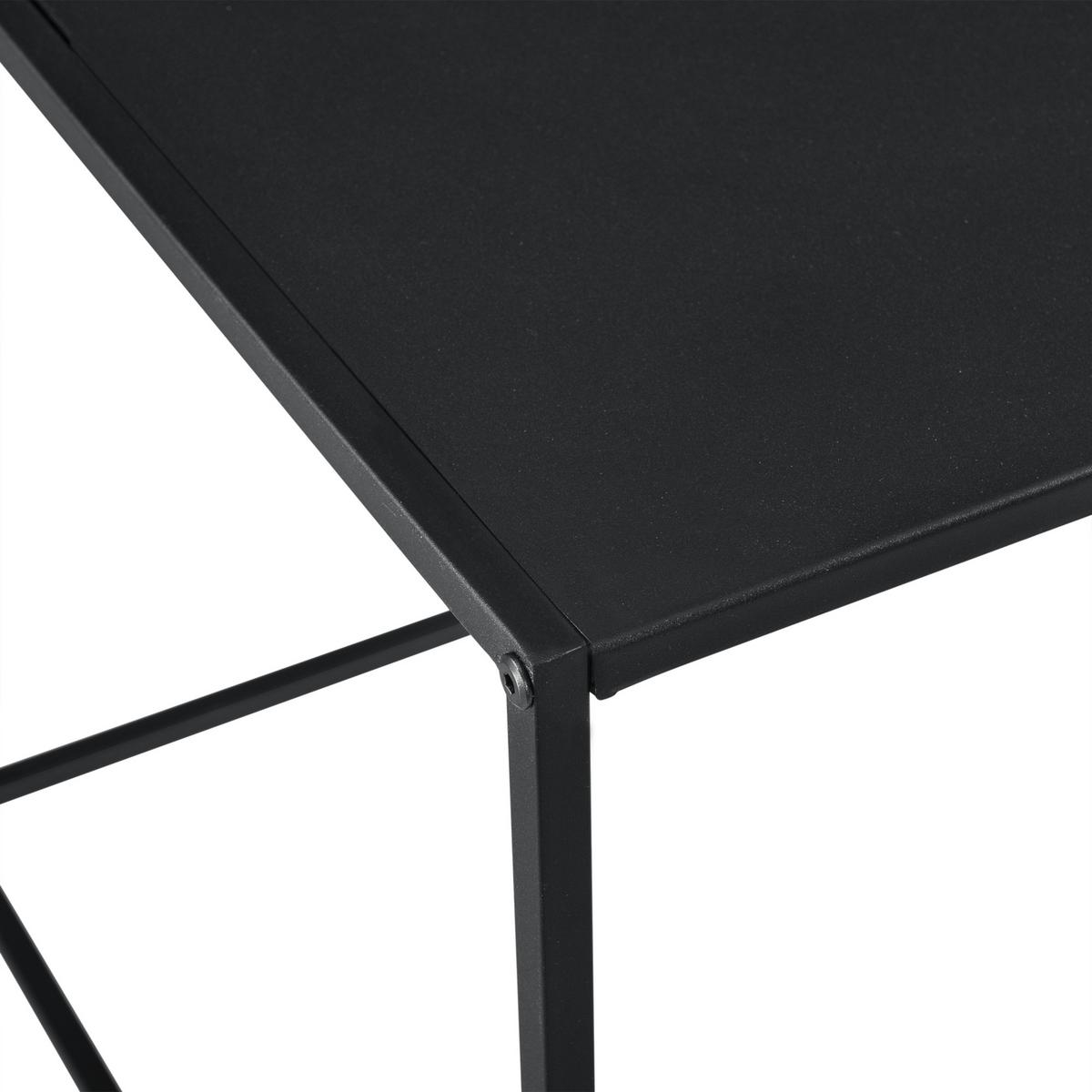KONSOLENTISCH Russafa - Schwarz, Metall (55/55/50cm) - [en.casa]