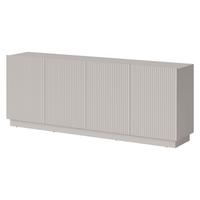 SIDEBOARD Liverti 200 4D - Kaschmir/Schwarz, Holzwerkstoff/Kunststoff (200/78/42cm) - MIRJAN24
