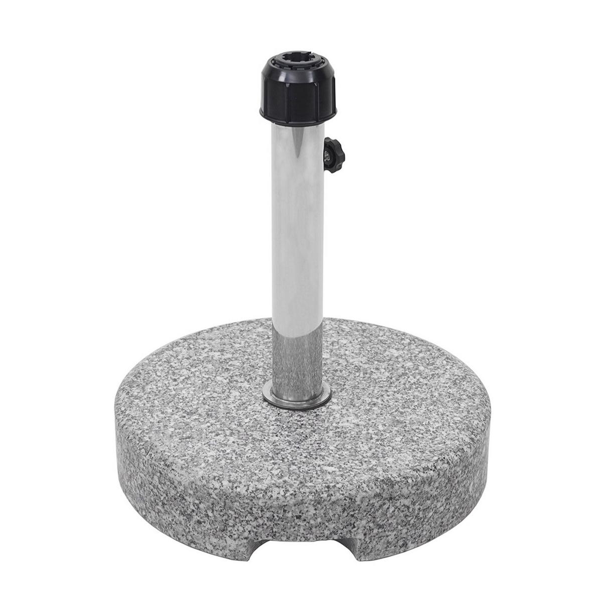 SONNENSCHIRMSTÄNDER Grau - Grau, Stein (39/39cm) - MCW