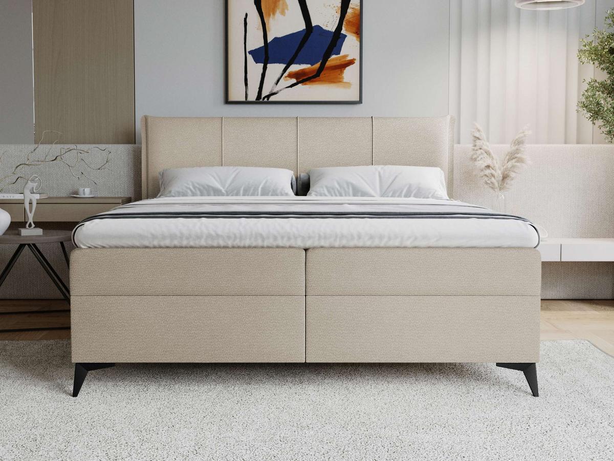 BOXBETT Eco Bis - H3 - Schwarz/Naturfarben, Holz/Holzwerkstoff (160/200cm) - MIRJAN24