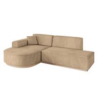 ECKSOFA Ottomane Links ARRIO-L1 - 243x171x83 cm Beige - Beige, Holzwerkstoff/Textil (243/171cm) - ALTDECOR