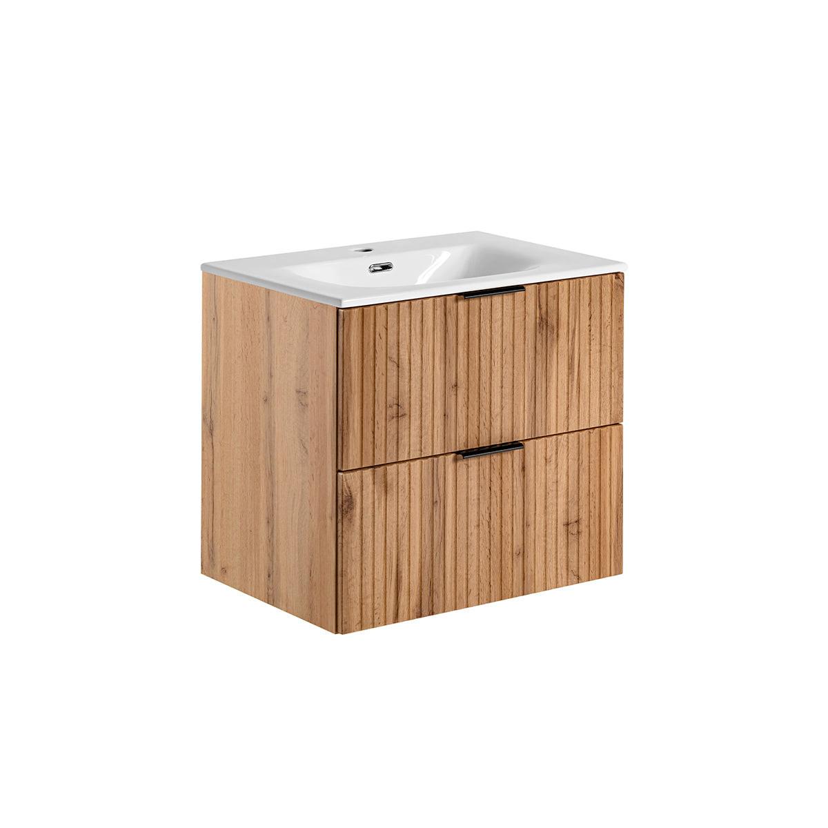 WASCHTISCH 60.2cm Adriel Holz - Braun, Holzwerkstoff (60.2/57/46cm) - Petits-meubles