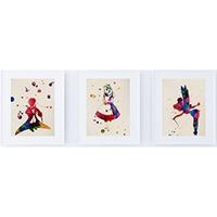 POSTER Set Mit 3 Kinderbuch Aquarell 24X30cm Rahmenlos - Klar, Papier (24/5/30cm) - Nacnic