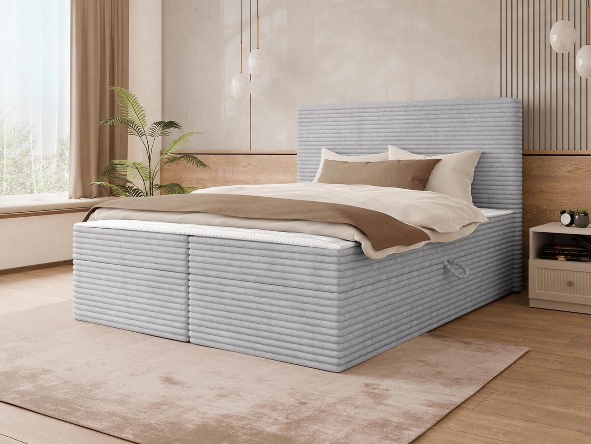 BOXBETT Wokio - H3 - Schwarz/Grau, Holzwerkstoff/Kunststoff (160/200cm) - MIRJAN24