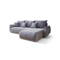ECKSOFA Akita - Hellblau, Holzwerkstoff/Textil (280/185cm) - Fun Möbel