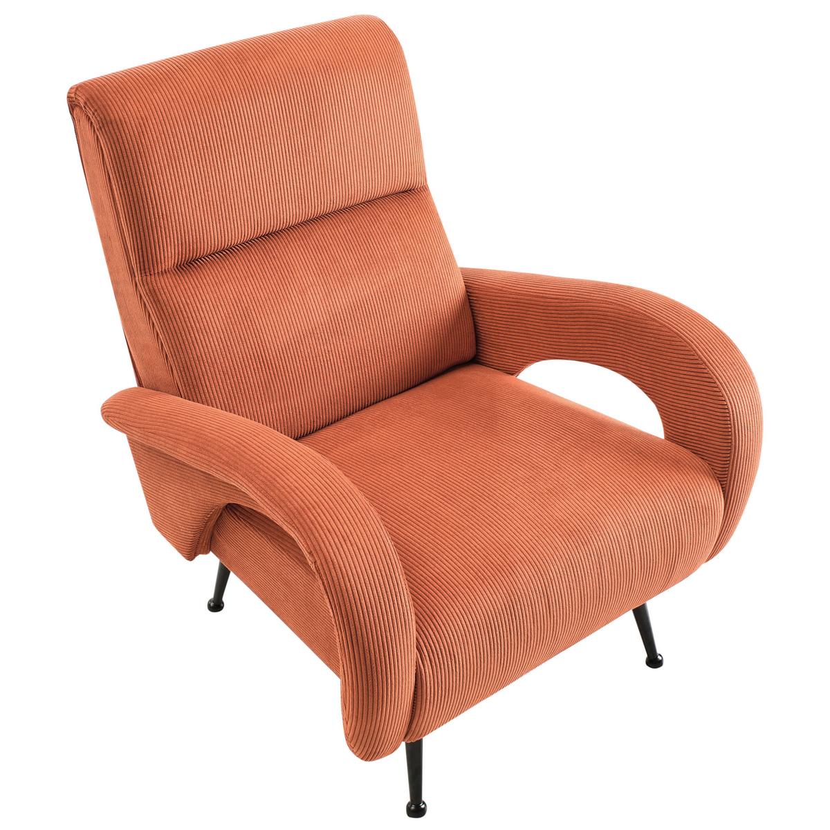 SESSEL Taupe Svalov - Orange, Textil (77/93/75cm) - Beliani