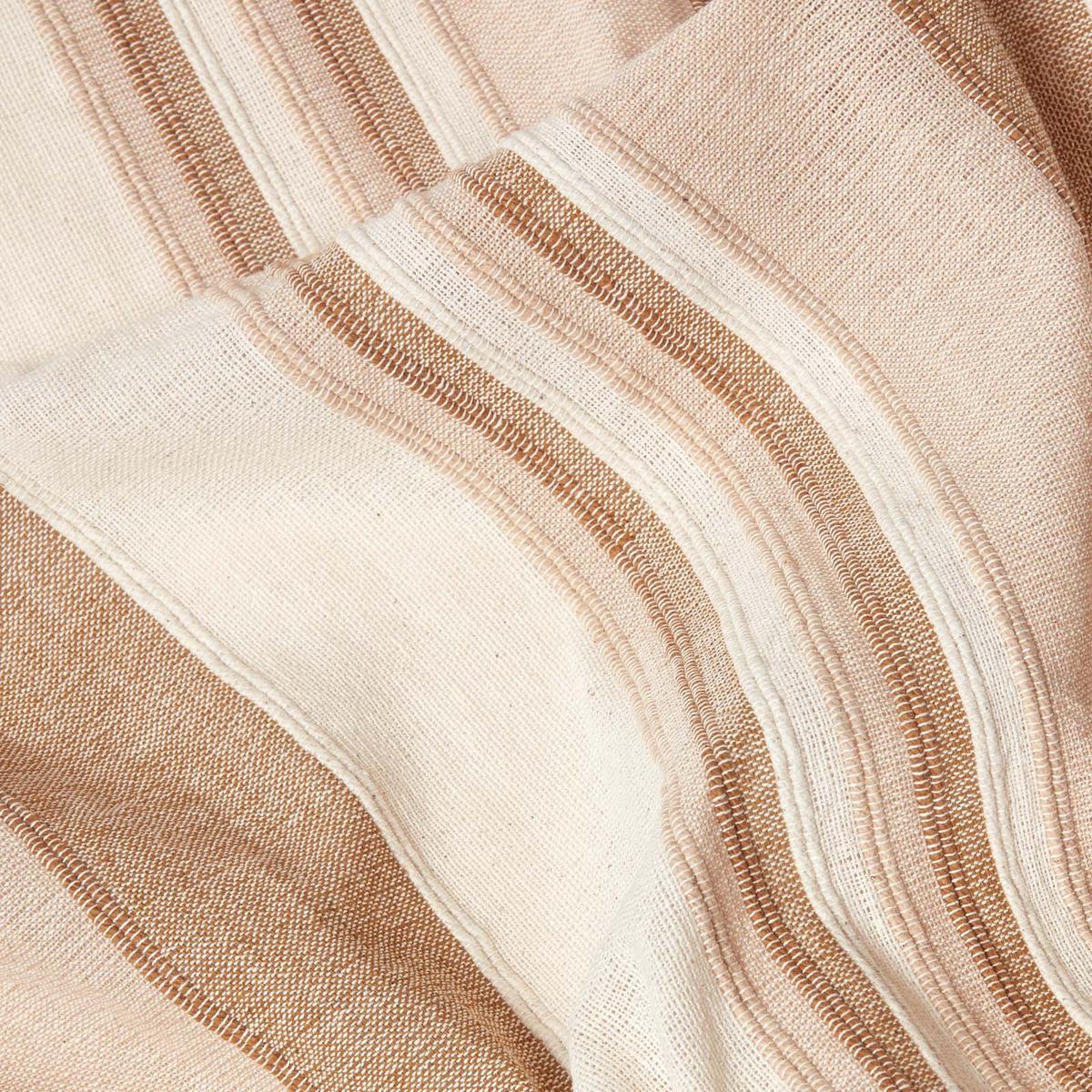 ÜBERWURF Morocco 225/255 cm, 100% Baumwolle gestreift - Beige, Textil (225/255cm) - Homescapes