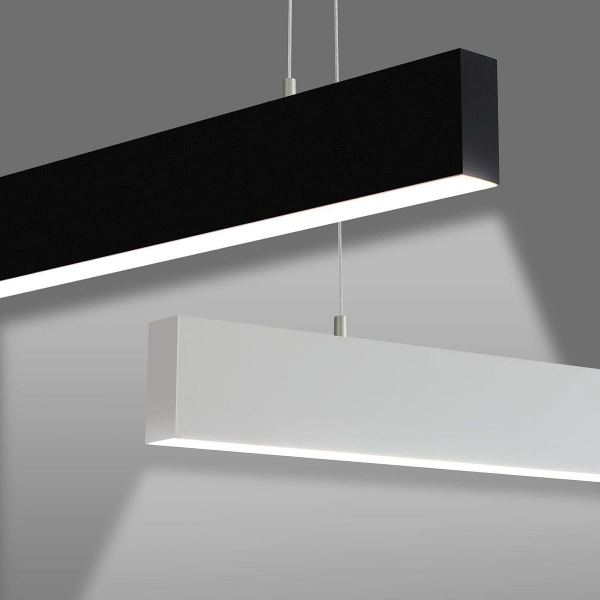 LED-PENDELLEUCHTE Reutlinger 108.5/4.6/4.6cm - Schwarz, Metall (108.5/4.6/4.6cm) - Nettlife