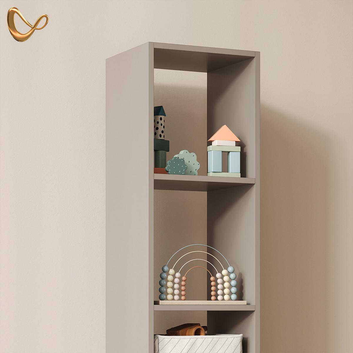 KINDERREGAL Mailo Cashmere/Artisan 35.2 x 159.5 cm - Kaschmir/Eiche Artisan, Holzwerkstoff (35.2/159.5/30cm) - Livinity®