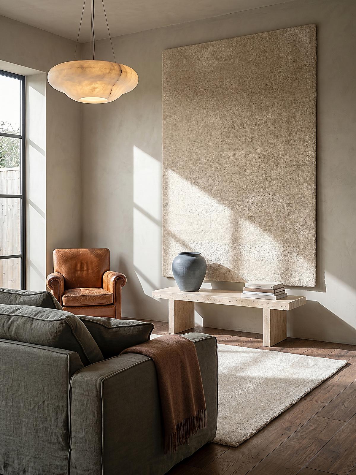 TEPPICHLÄUFER Antirutsch Uni ALDAN Polyester Beige 60 x 110 cm - Beige, Textil (60/110cm) - KADIMA DESIGN