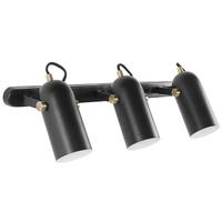 WANDLEUCHTE Tyria 54/8/23 cm - Schwarz, Metall (54/23/8cm) - Beliani