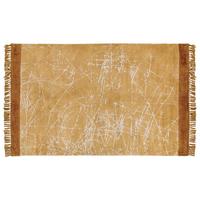 KURZFLOR-TEPPICH Hanli 200/140 cm - Orange, Naturmaterialien (140/200cm) - Beliani