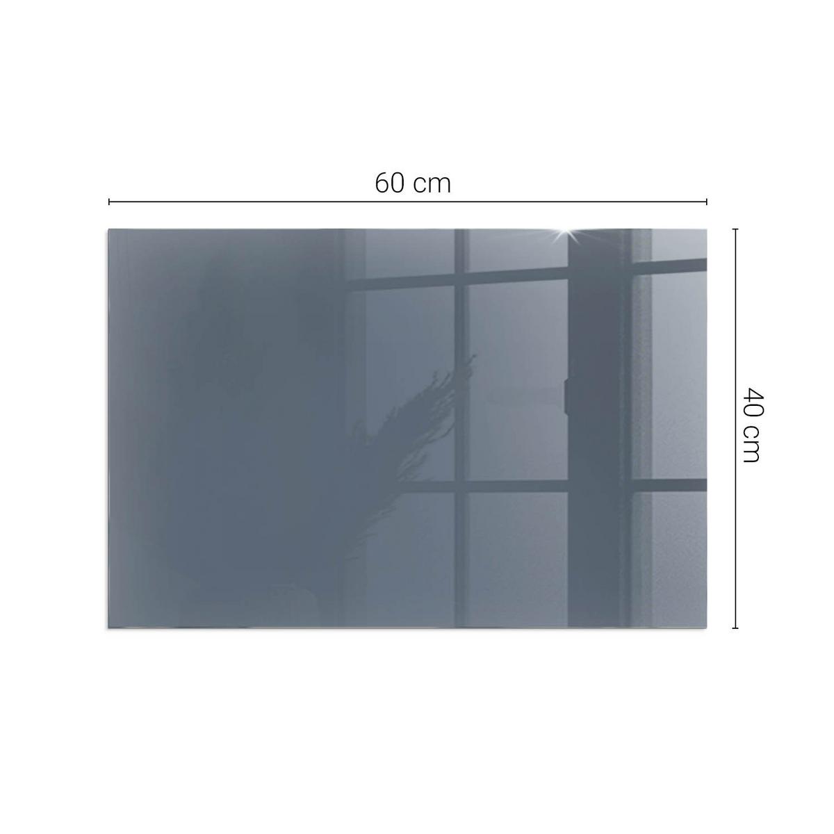GLASPLATTE für Kamin 60x40 cm - Dunkelblau, Glas (60/40/0.4cm) - TULUP