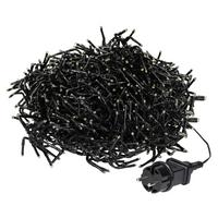 LED LICHTERKETTE Cluster Außen Innen 12,4 m Weihnachtsbeleuchtung 960 LED Warmweiß - Weiß, Kunststoff (1540cm) - ECD-Germany