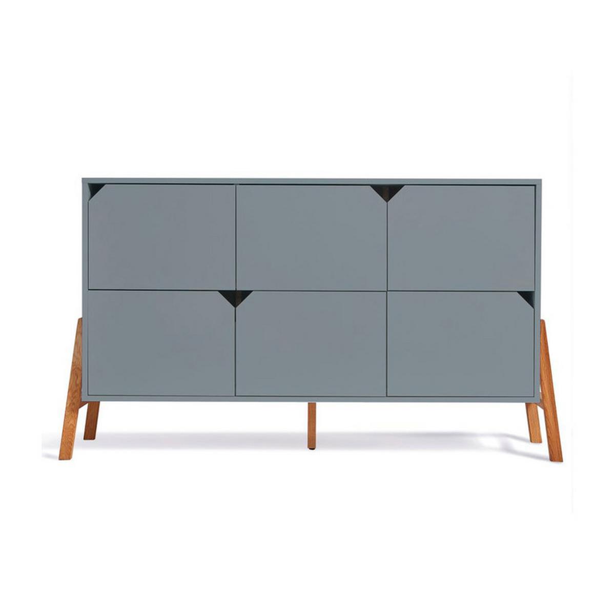 KOMMODE Grau - Grau, Holzwerkstoff (150/85/50cm) - Petits-meubles