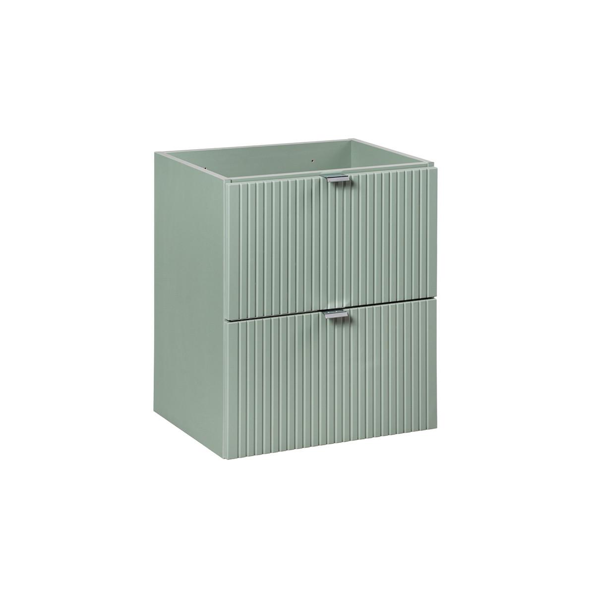 WASCHTISCHUNTERSCHRANK 50cm Jade Grün - Grün, Holzwerkstoff (50/57/40cm) - Petits-meubles