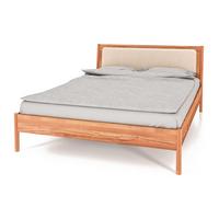 BETT MIT POLSTERKOPFTEIL INA 200x190 Kernbuche - Kernbuche, Holz (200/190cm) - byoak