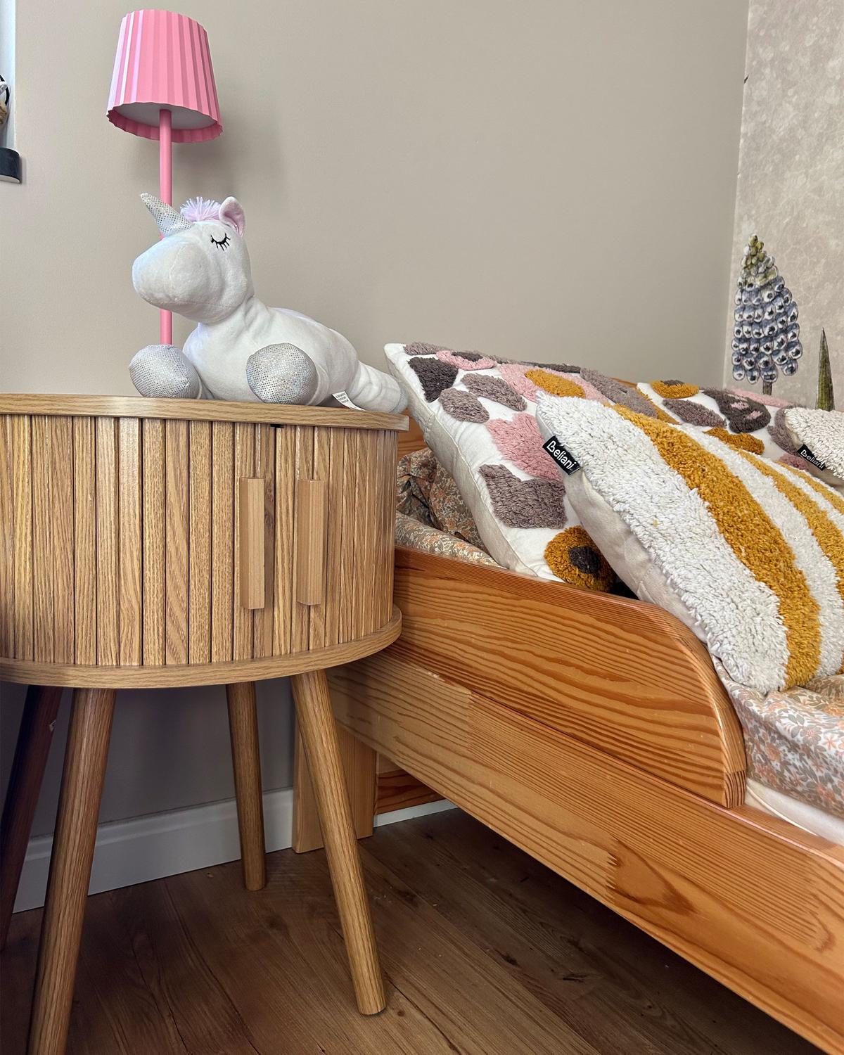 NACHTTISCH Braun Selah - Braun, Holzwerkstoff (45/45/59cm) - Beliani