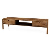 TV-SCHRANK INA Wildeiche - Alteiche, Holz (160/39/46cm) - byoak