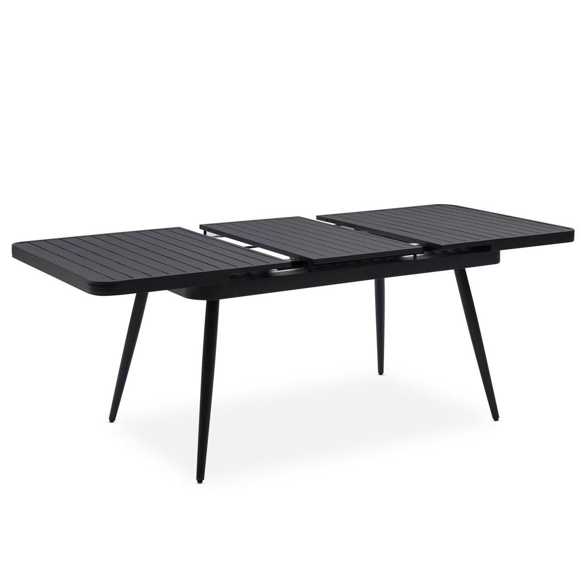GARTENTISCH SUNNY schwarz - Schwarz, Metall (90/150/78cm) - IDIMEX