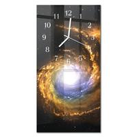 WANDUHR aus Glas 30x60 cm - Kosmos - Multicolor, Glas (30/60/0.4cm) - TULUP