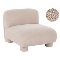 SESSELMODUL Bouclé Beige Mjalbi - Beige, Textil (81/69/91cm) - Beliani