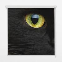 INNENROLLO - Fensterrollo - Rollo - 90x140 cm - Katzenaugen - Schwarz, Kunststoff (90/140/0.5cm) - TULUP