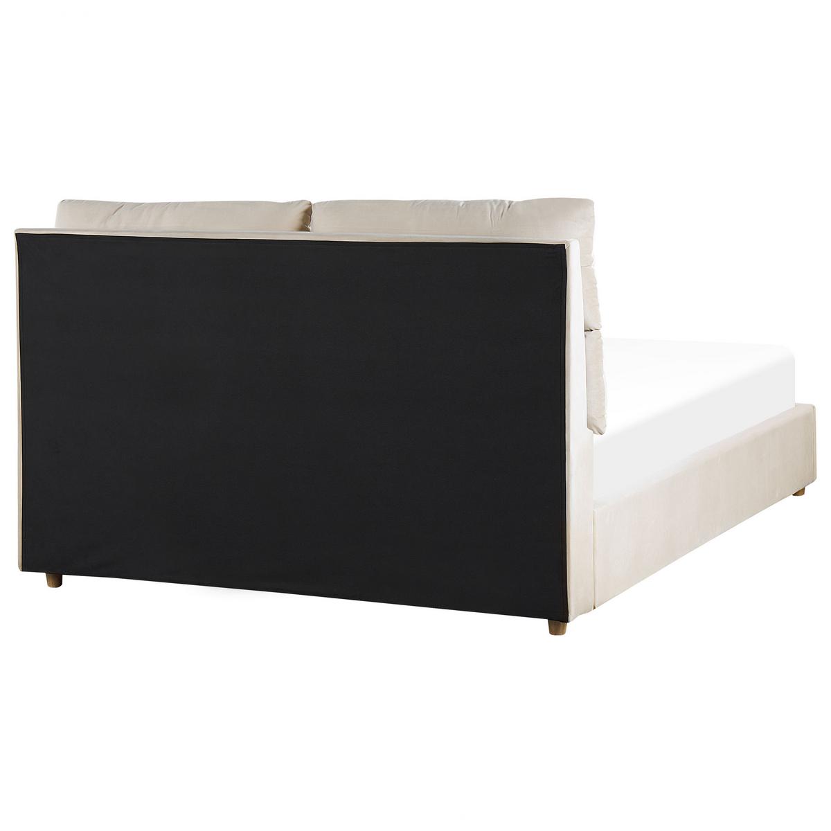 POLSTERBETT 140/200cm Helles Beige Batilly - Beige, Textil (140/200cm) - Beliani