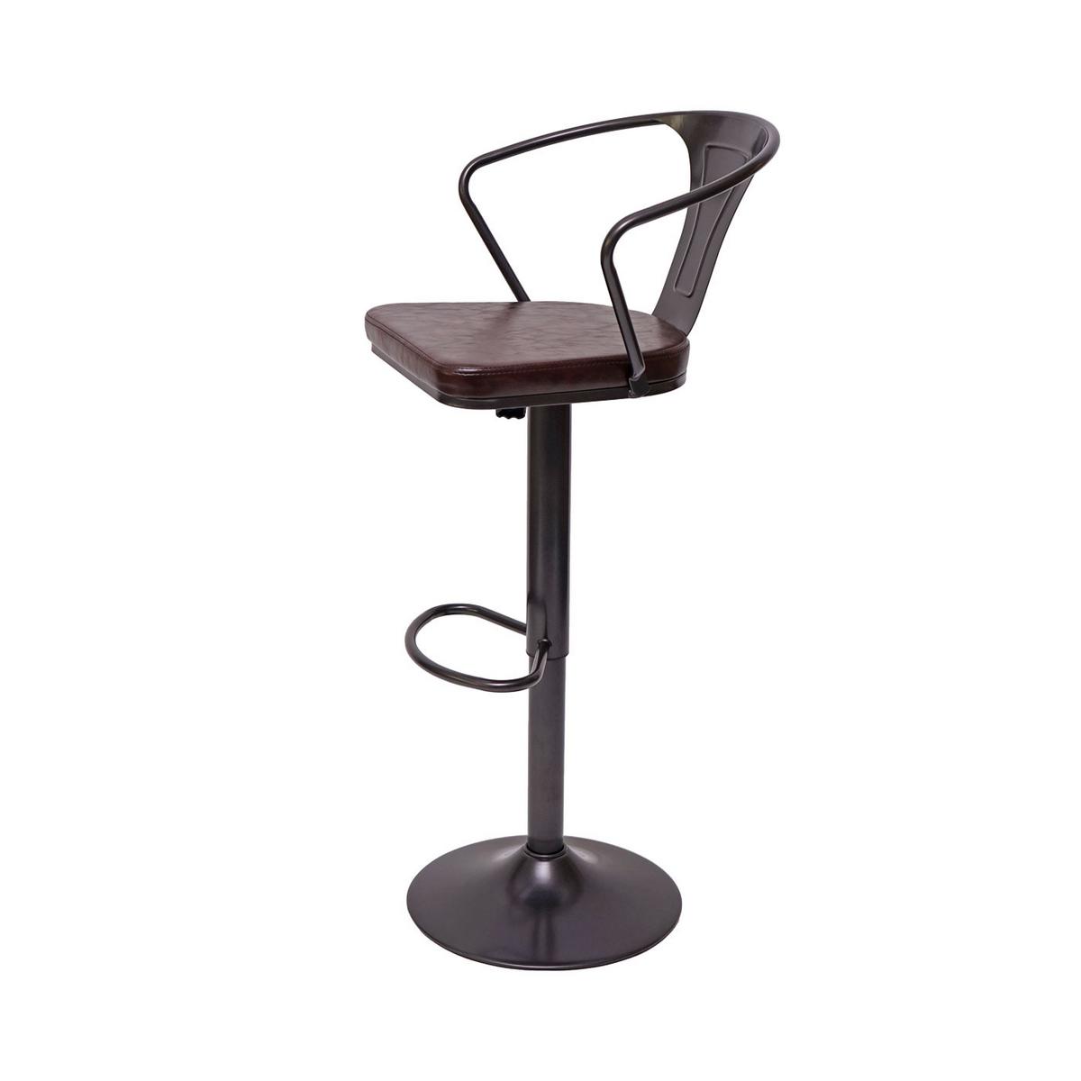 BARHOCKER H10B Schwarz, Braun 2er-Set - Schwarz/Braun, Textil (51/108/45cm) - MCW
