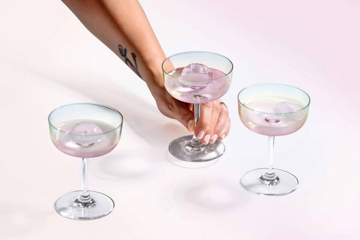 KOMPLETT-GLÄSER-SET Like Glass Pearl 8-tlg. - Grau, Glas - like.Villeroy & Boch
