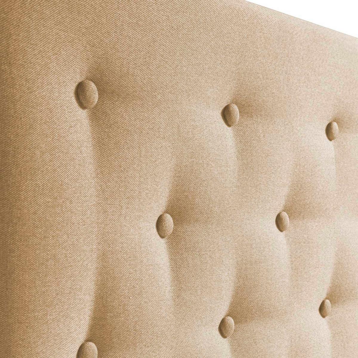 KOPFTEIL 140x100 cm Oslo beige - Beige, Textil (8/100/140cm) - VS Venta-stock
