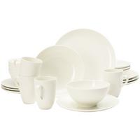 KOMBISERVICE Savona Fine Diamond creme 20-tlg. - Creme, Keramik (2/2/2cm) - Seltmann Weiden