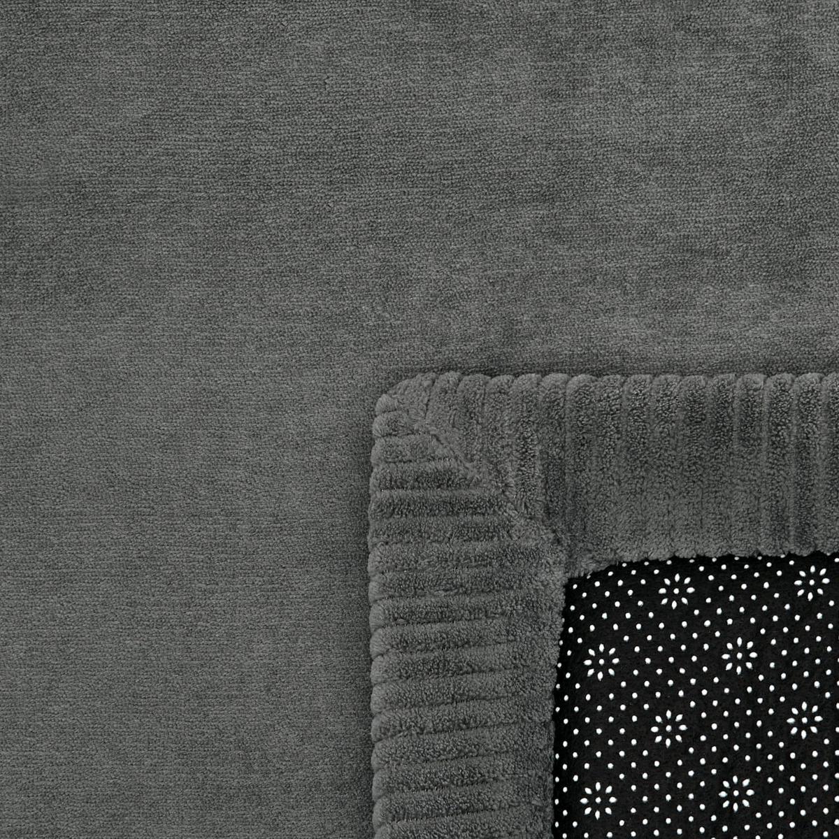 KURZFLORTEPPICH Waschbar, einfarbig, aus Polyester, Anthrazit, 100 x 200 cm - Anthrazit, Textil (200/100cm) - KADIMA DESIGN