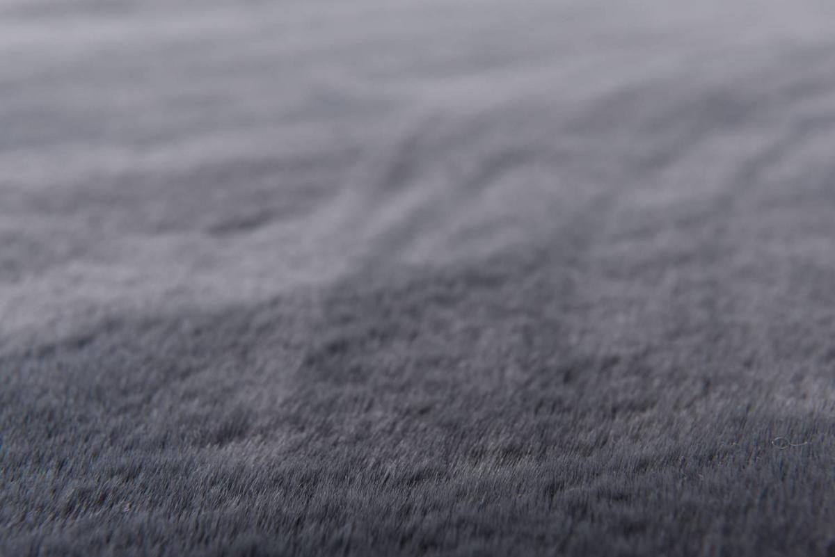 KUNSTFELLTEPPICH Chiara 40x60 cm - Anthrazit, Textil (40/60cm) - Gino Falcone