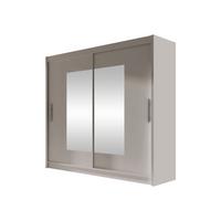 KLEIDERSCHRANK London VII - Kaschmir/Silberfarben, Holzwerkstoff/Kunststoff (180/215/58cm) - MIRJAN24