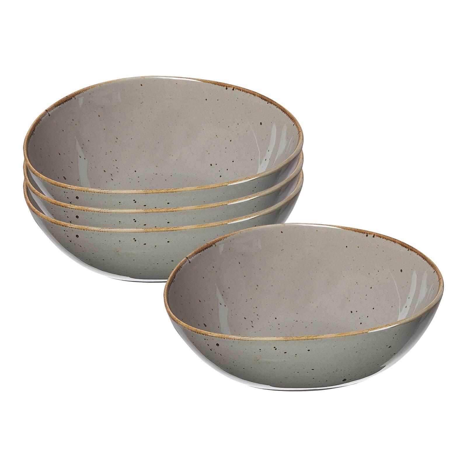 SERVIERSCHALEN Taste taupe 21 x 17 cm 4er Set - Taupe, Keramik (16.5/8/20.5cm) - Ritzenhoff Breker