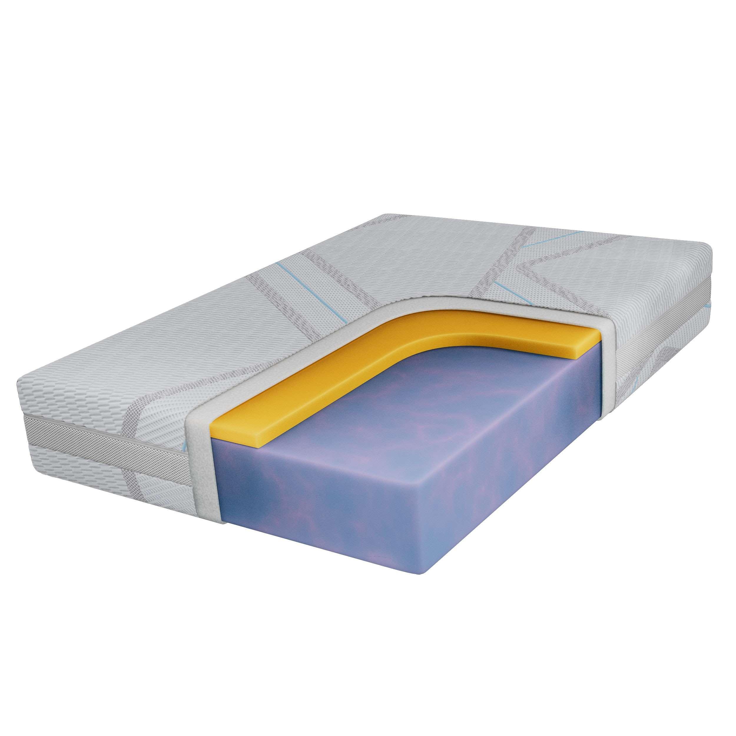 VISCOMATRATZE DIVO - 160/200 - H2 - Lux - Multicolor, Textil (160/200cm) - MKS