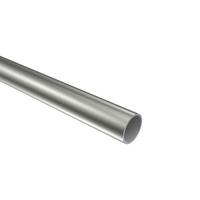 RUNDROHR 140 cm, 16 mm Ø Edelstahl-Optik - Edelstahlfarben, Metall (140cm) - INTERDECO